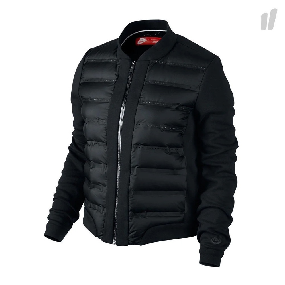 Nike Tech Fleece Aeroloft Black Bomber Jacket